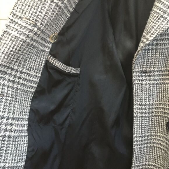 EXCELLENT CONDITION VINTAGE ALORNA HERRINGBONE MAXI COAT IN 100% WOOL - Picture 9 of 10